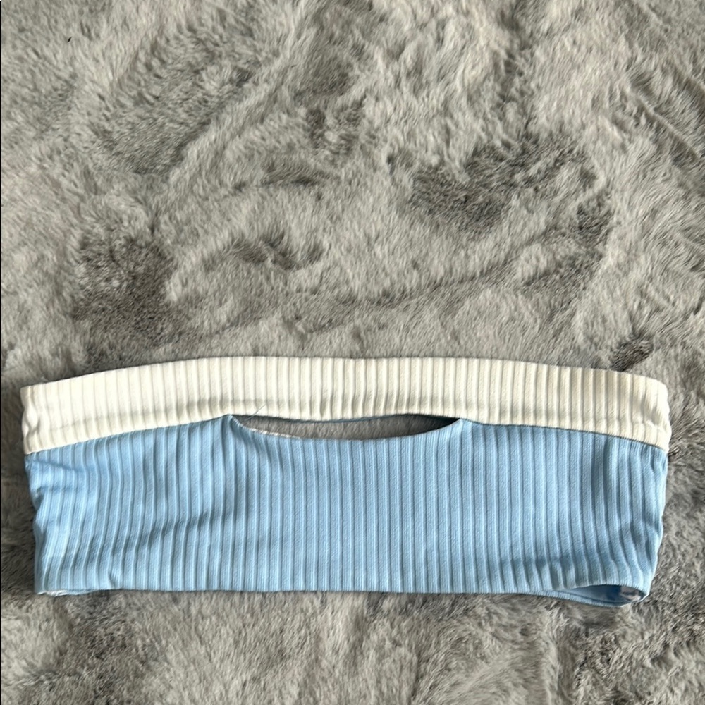 Onia Camila ribbed cutout bandeau bikini top size xs - Picture 6 of 9
